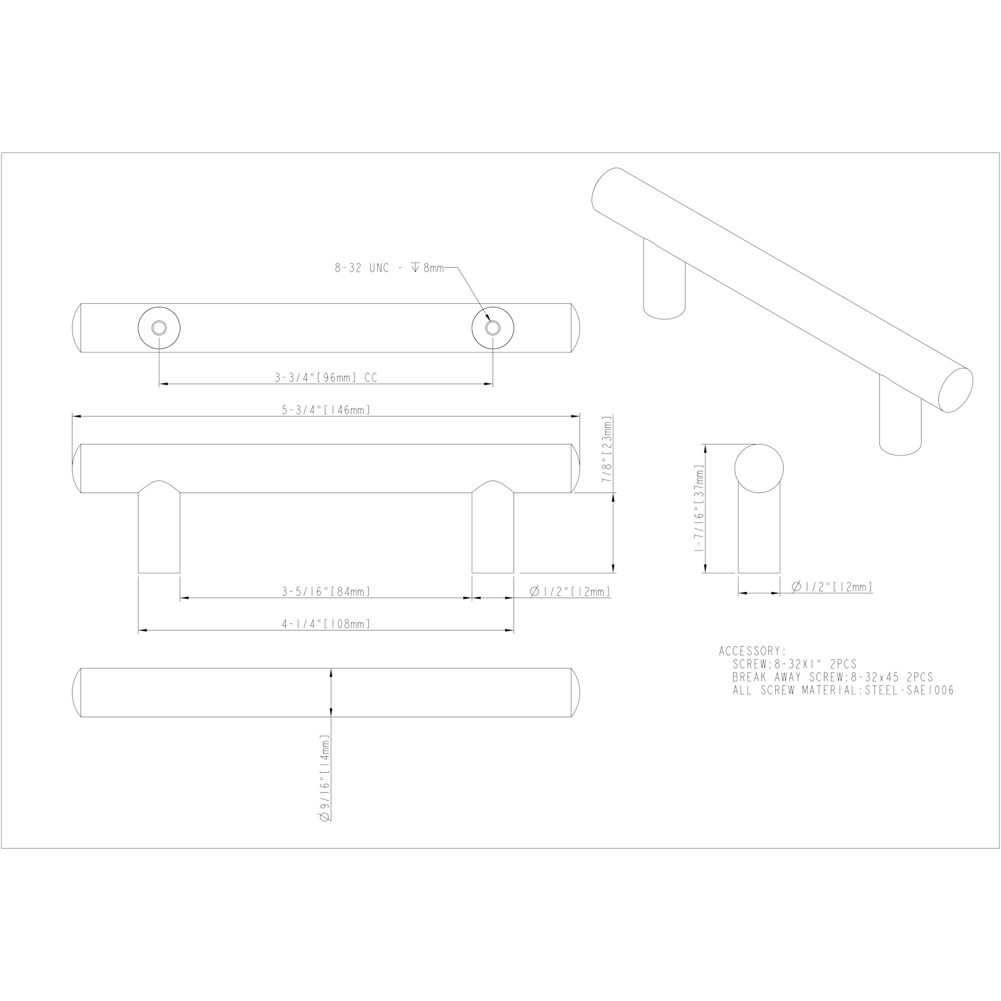 Key Largo Cabinet Pull (146) - Image 2