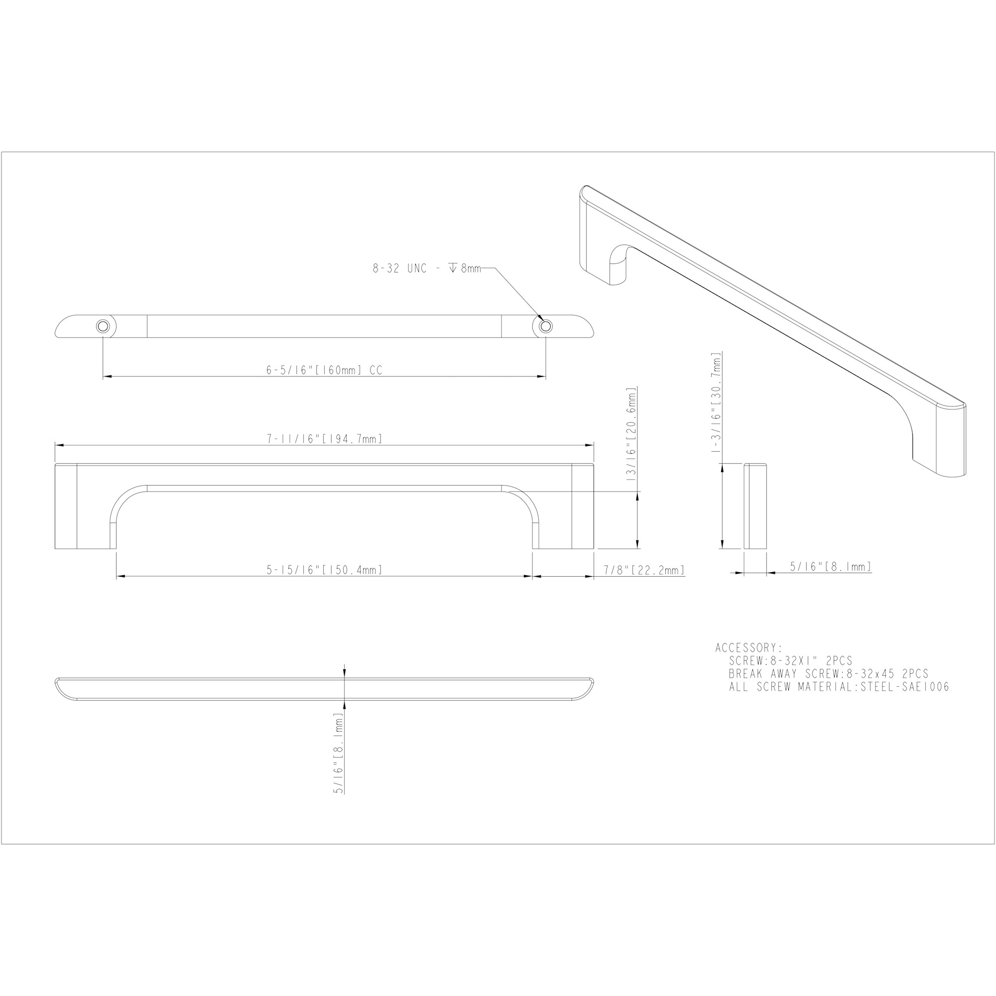 Leyton Cabinet Pull - Image 2