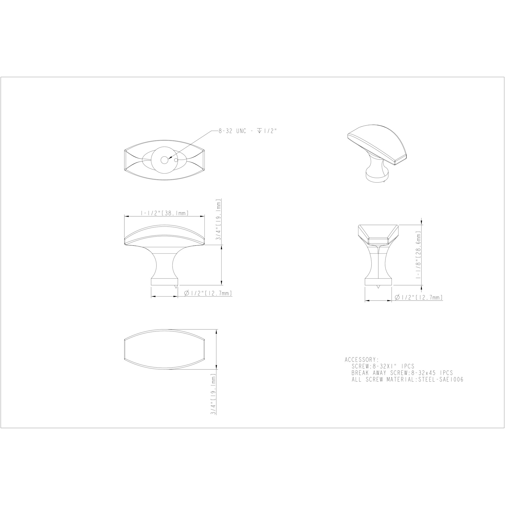 Cosgrove Cabinet Knob - Image 2
