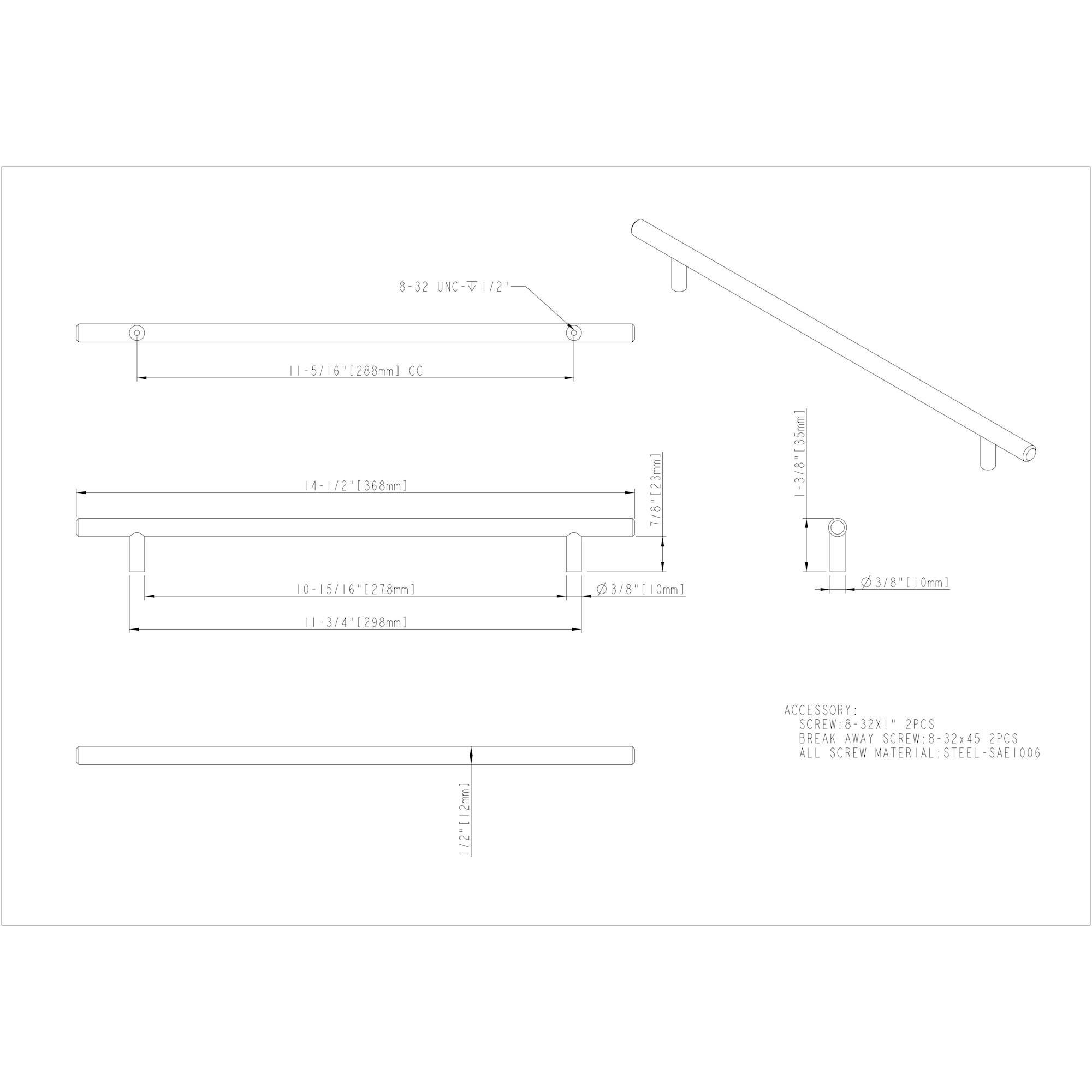 Naples Cabinet Pull (397) - Image 2