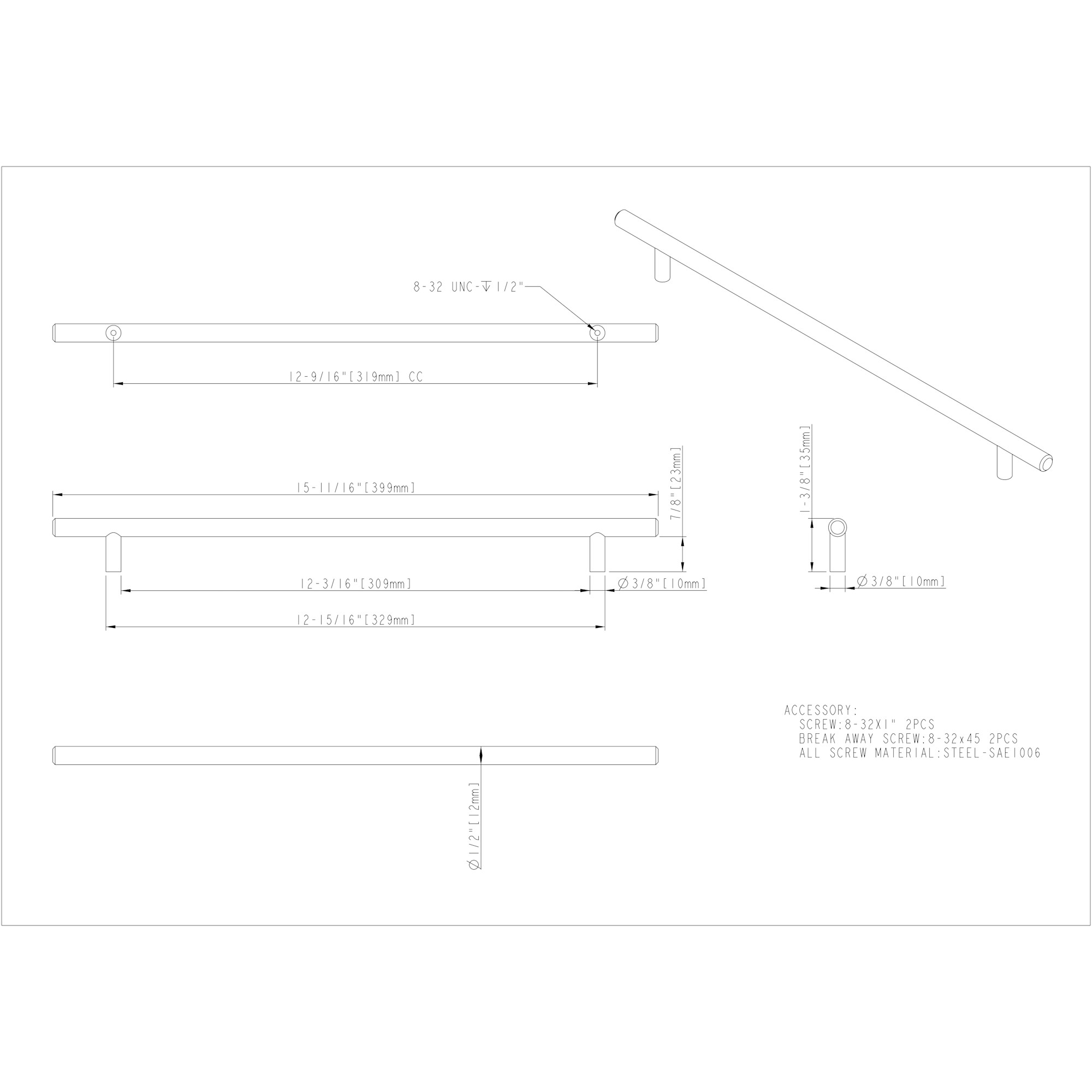 Naples Cabinet Pull (399) - Image 2