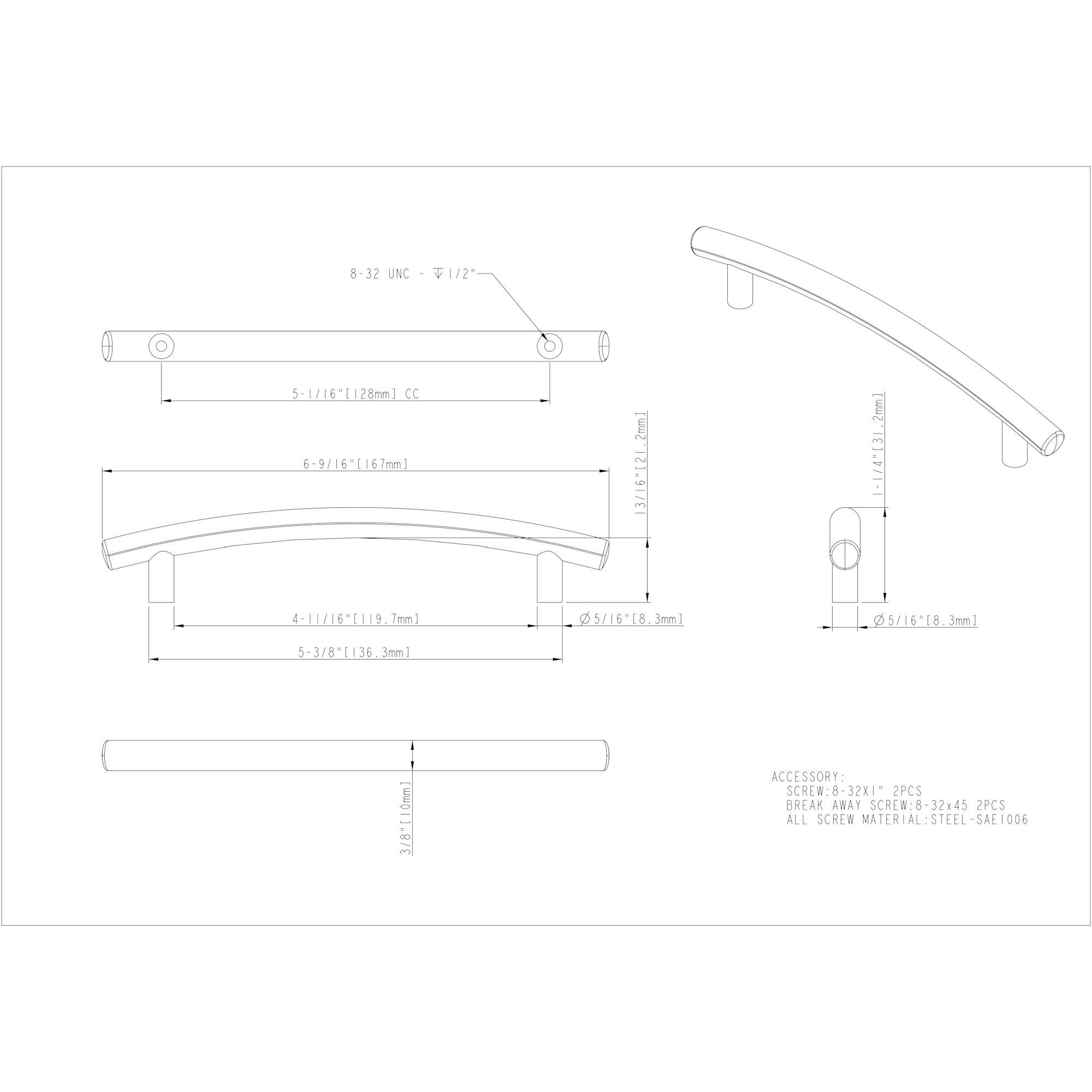 Belfast Cabinet Pull (406) - Image 2