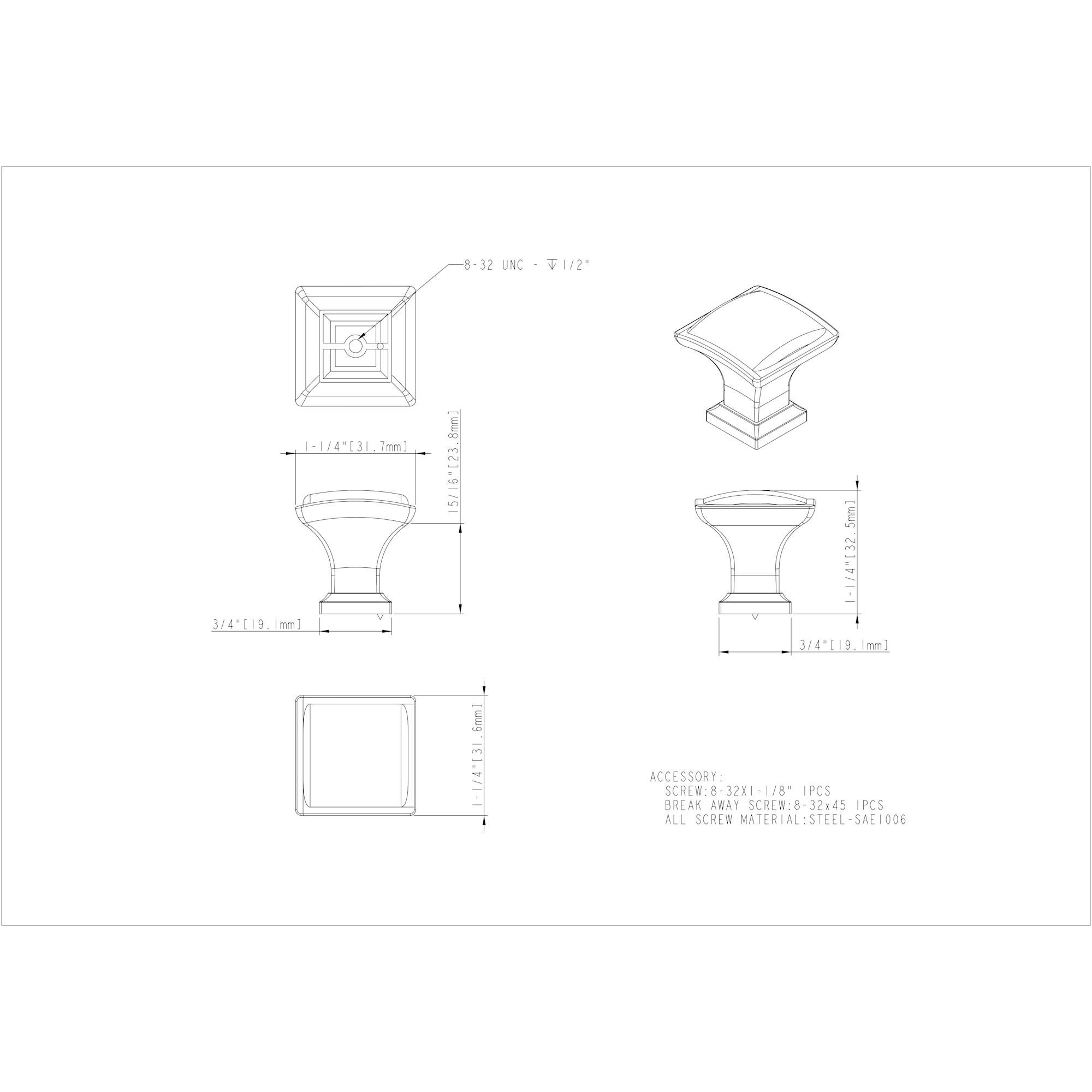 Annadale Cabinet Knob (435) - Image 2