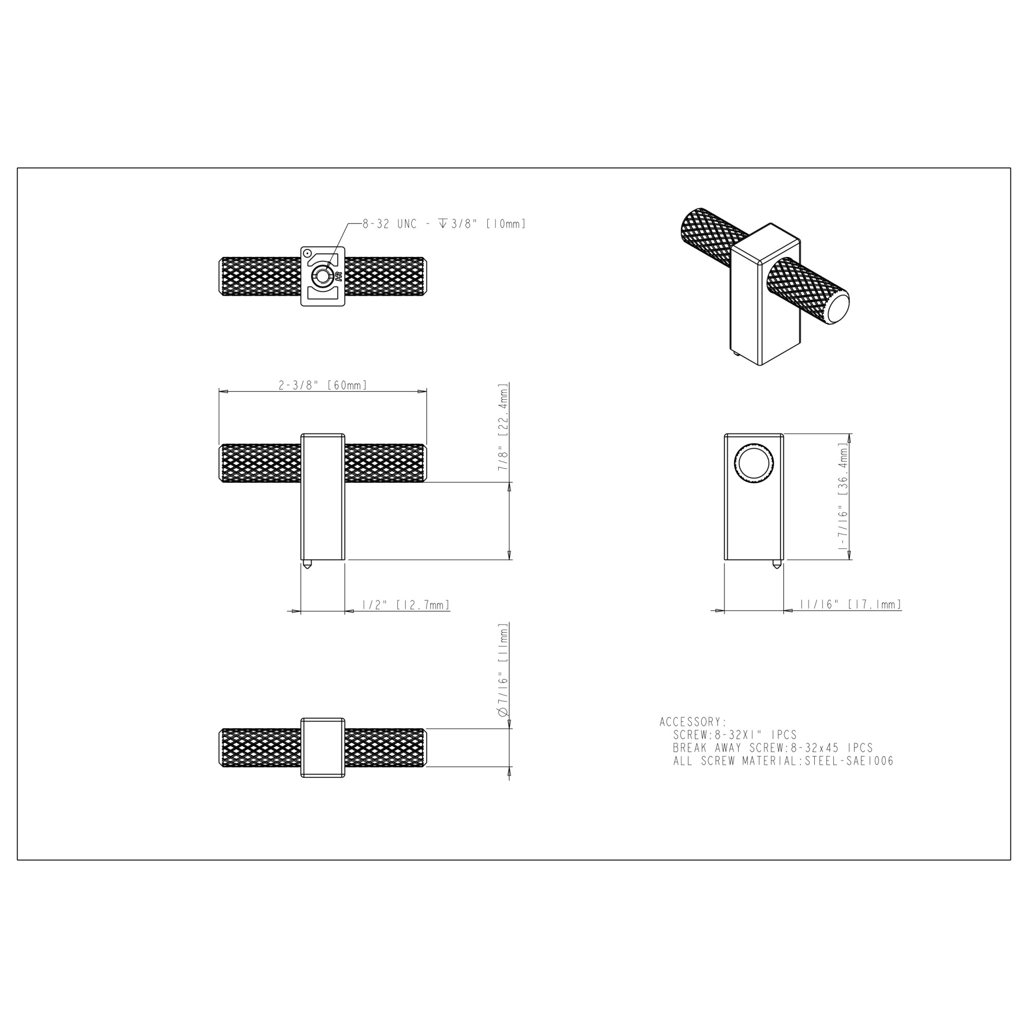 Larkin 3 Cabinet Knob - Image 5