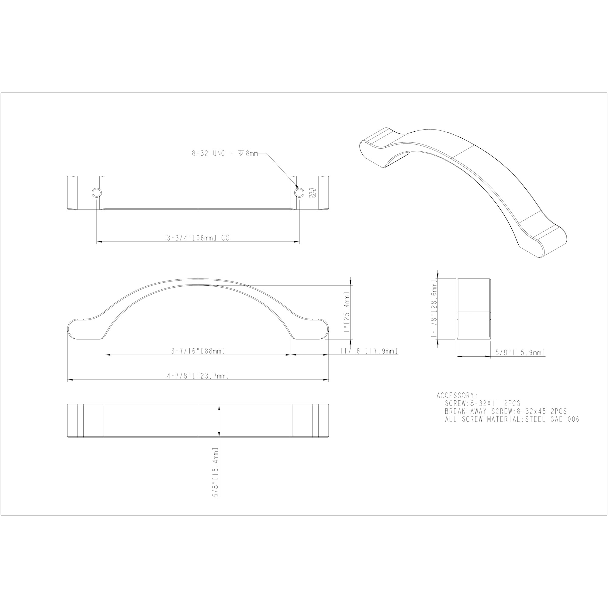 Seaver Cabinet Pull - Image 2