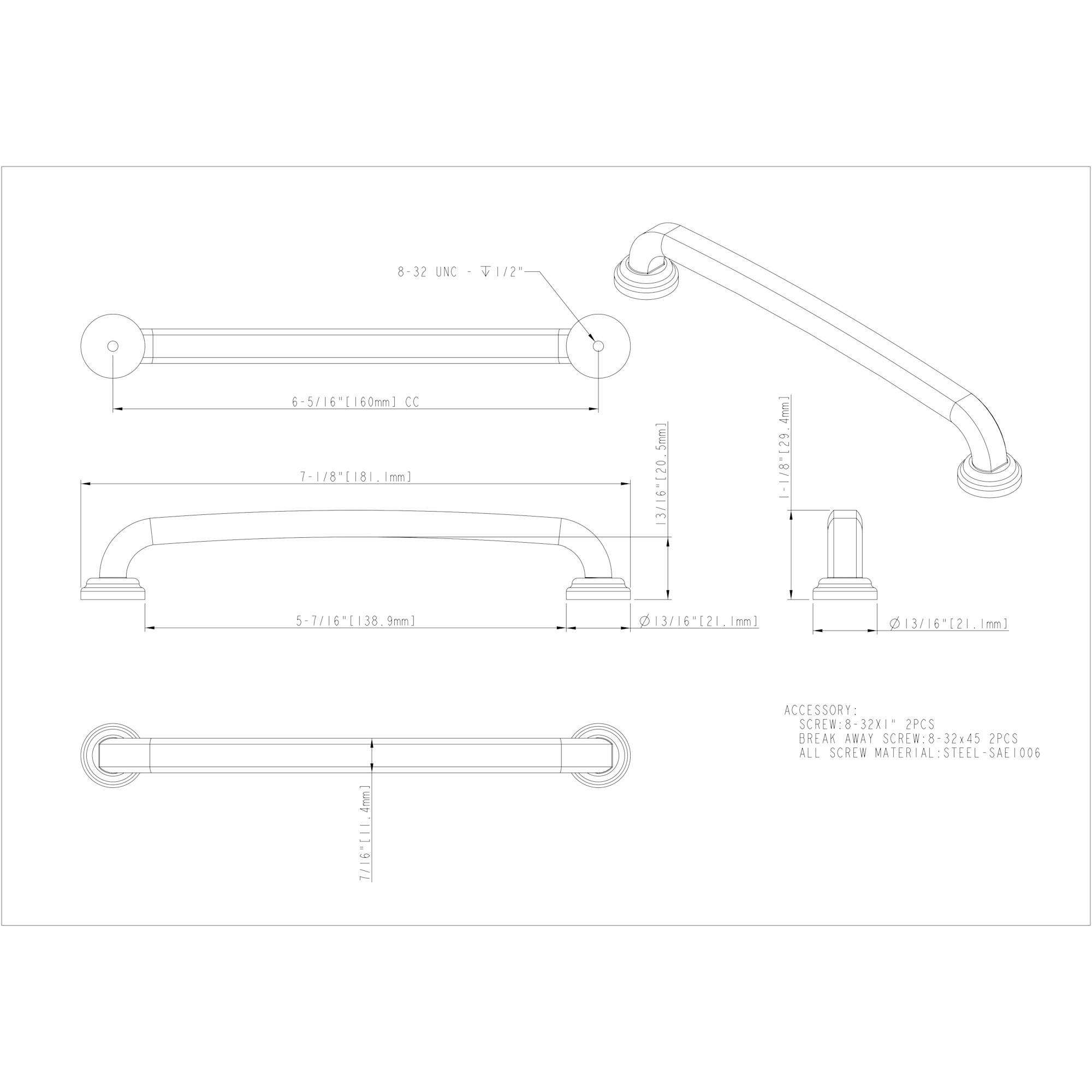 Bremen 1 Cabinet Pull - Image 2