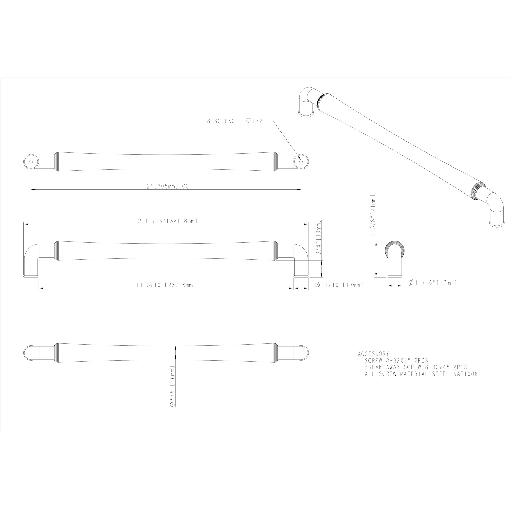 Bremen 2 Appliance Pull - Image 2