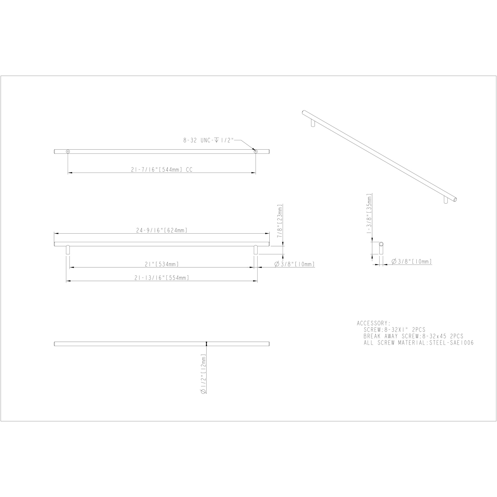 Naples Cabinet Pull (624) - Image 2