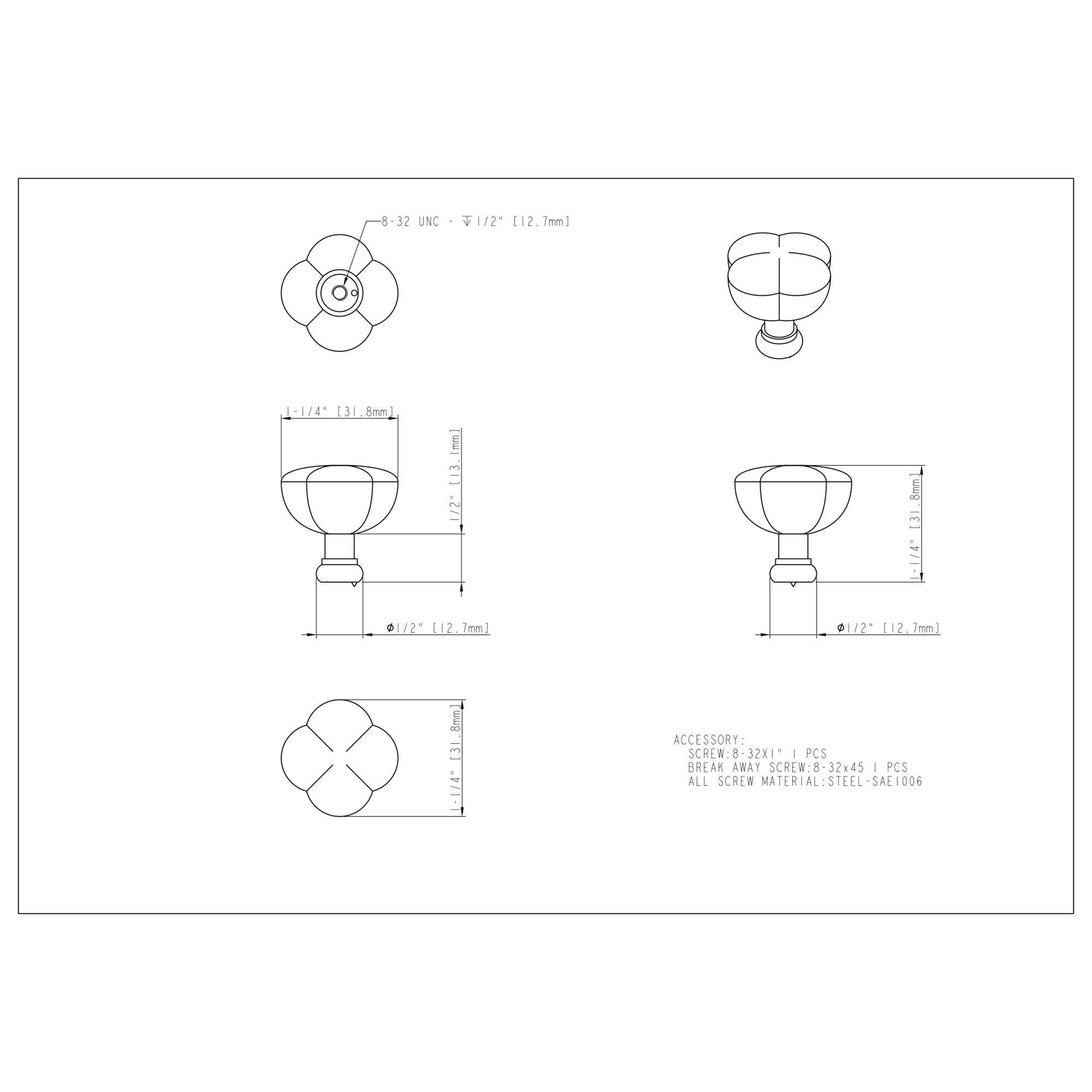 Southerland Cabinet Knob (686) - Image 5
