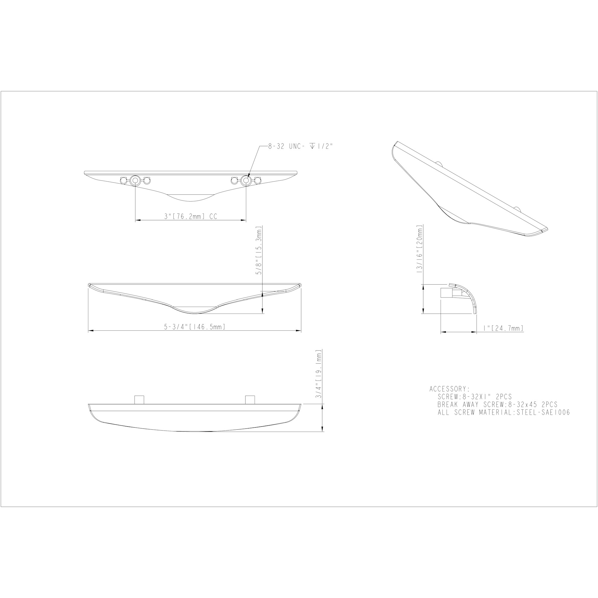Verona Cabinet Pull (7210) - Image 3