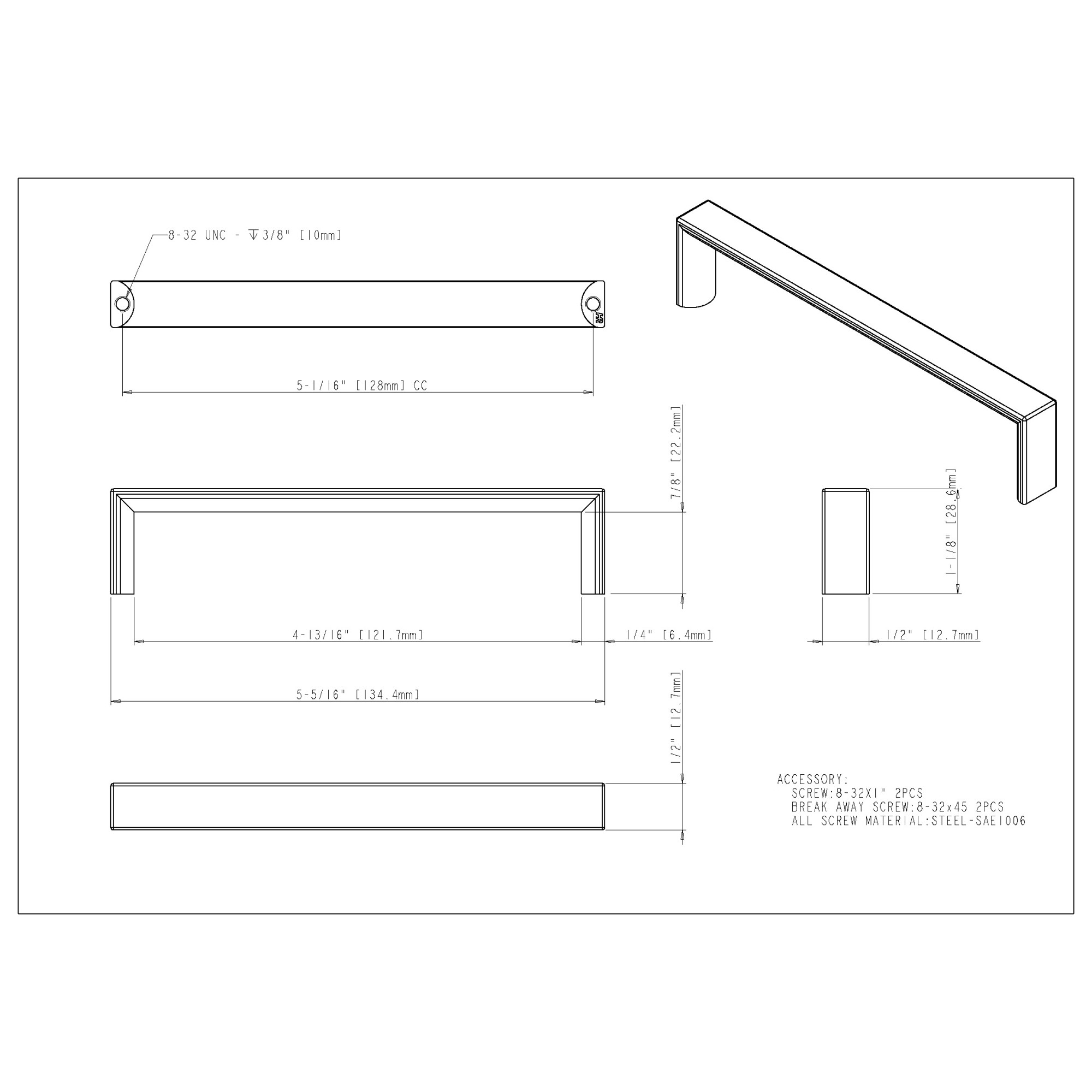 Walker 2 Cabinet Pull - Image 5
