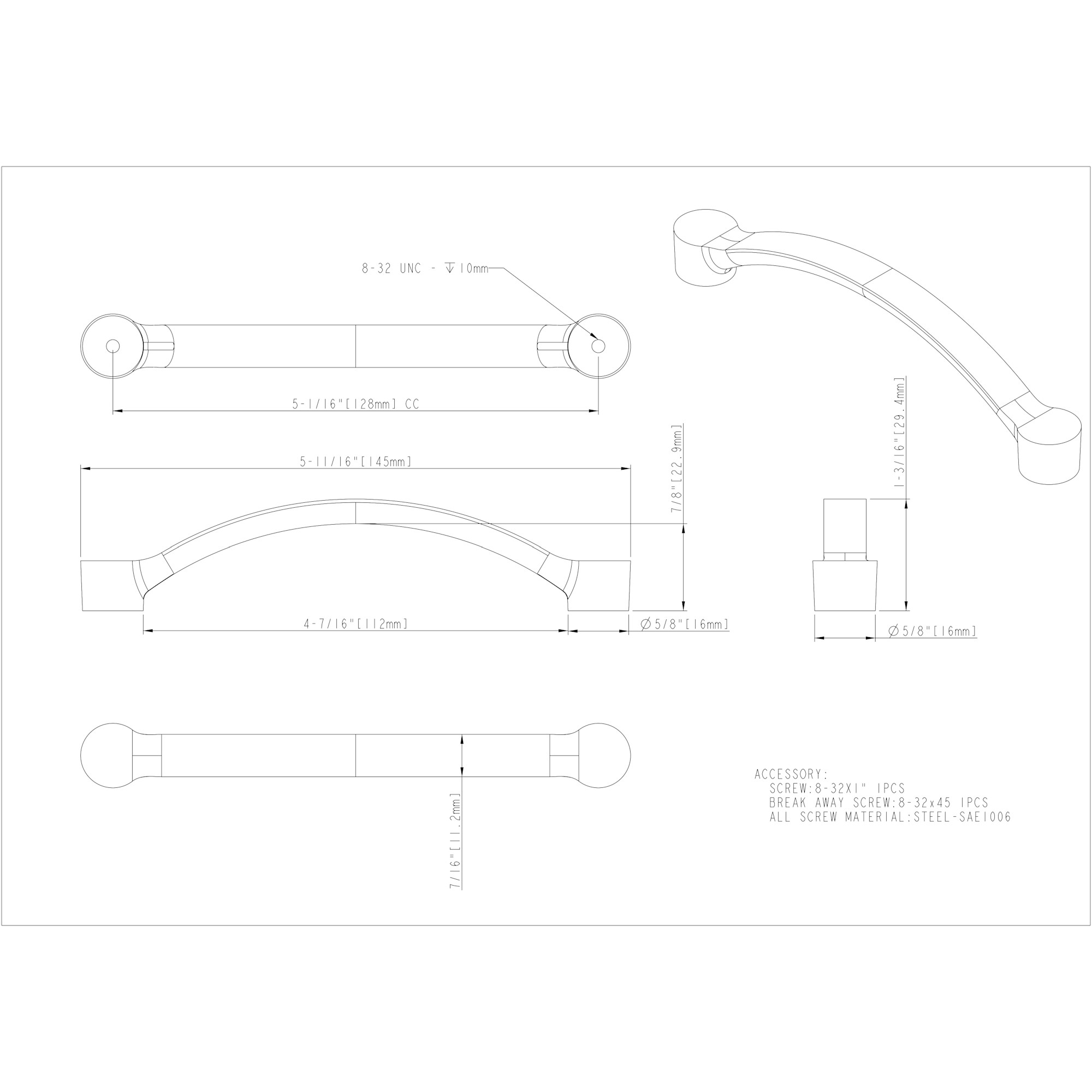 Belfast Cabinet Pull (745) - Image 2