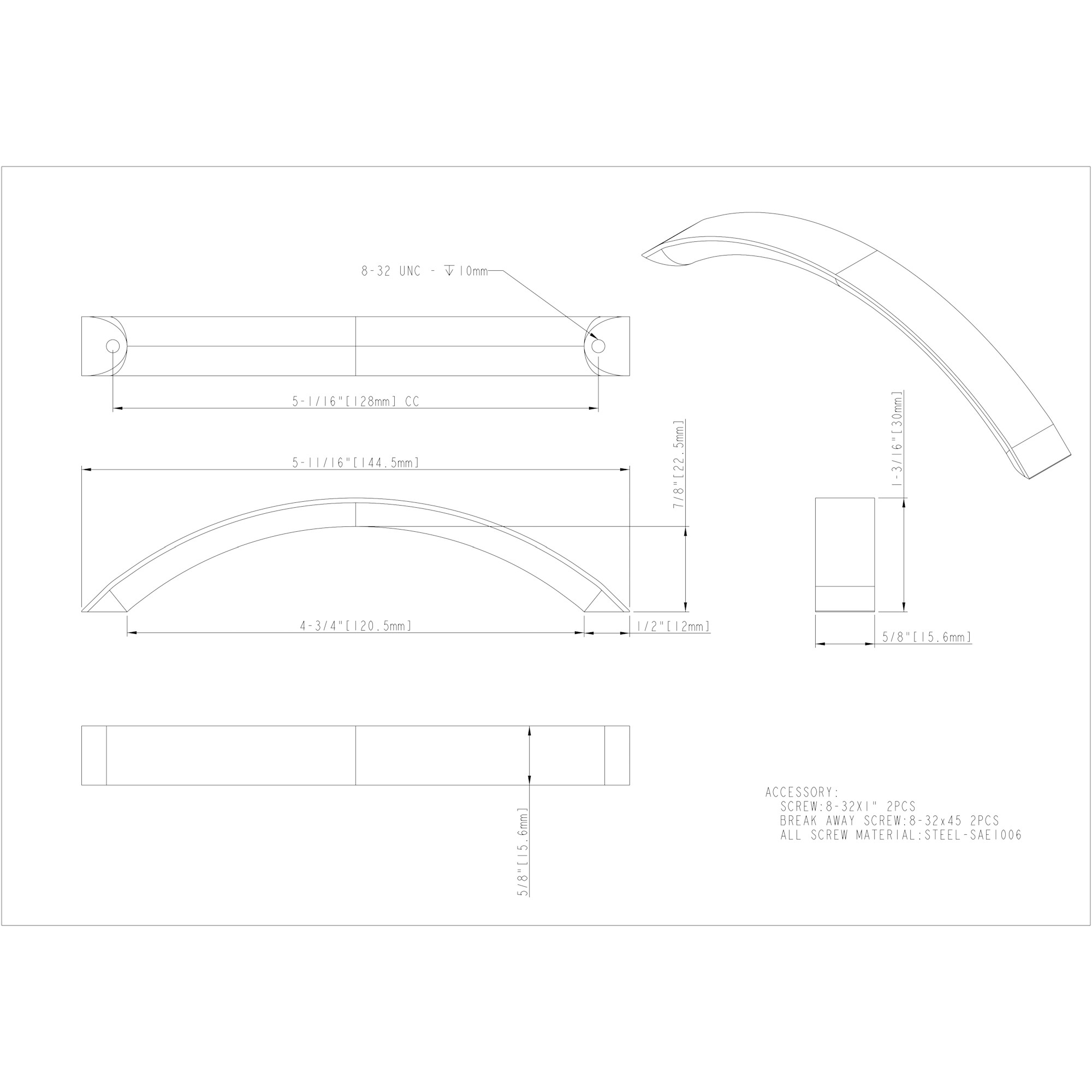 Belfast Cabinet Pull (776) - Image 2