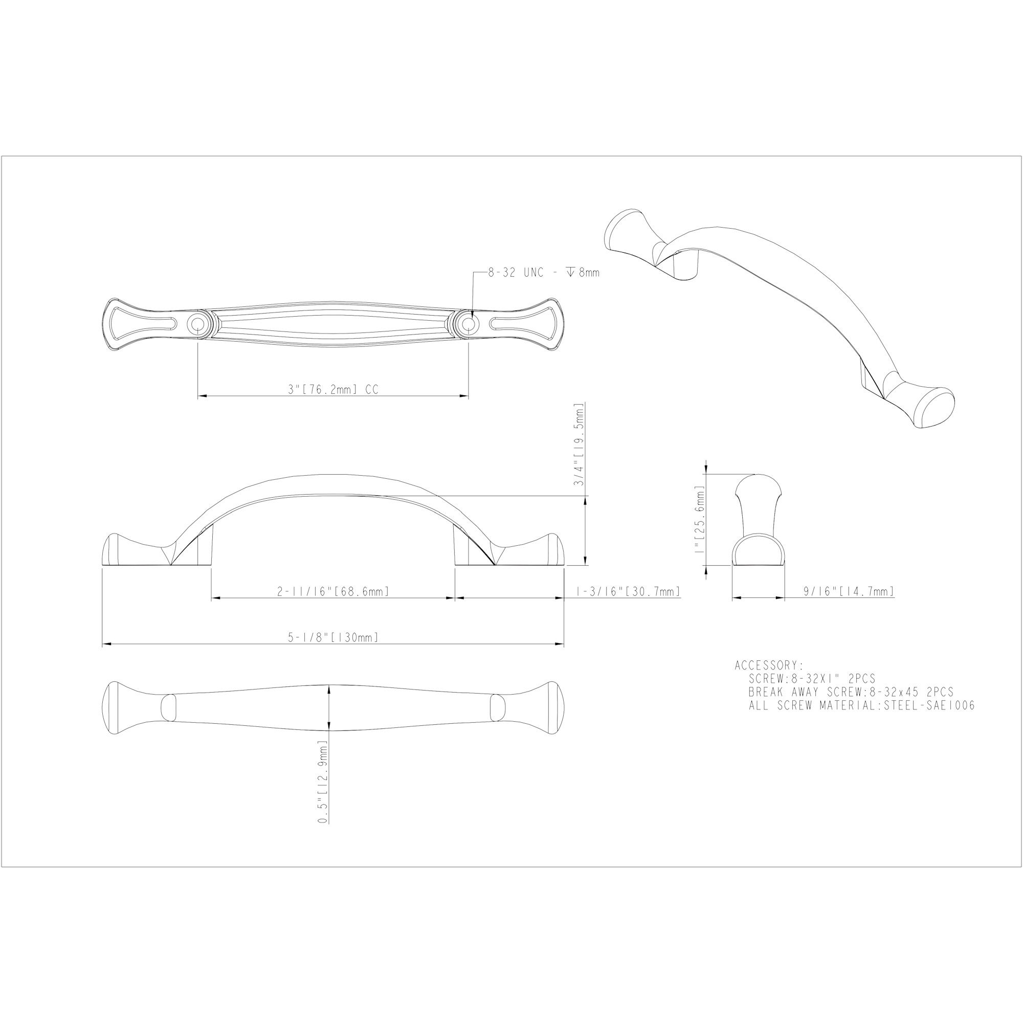 Merryville Cabinet Pull - Image 2