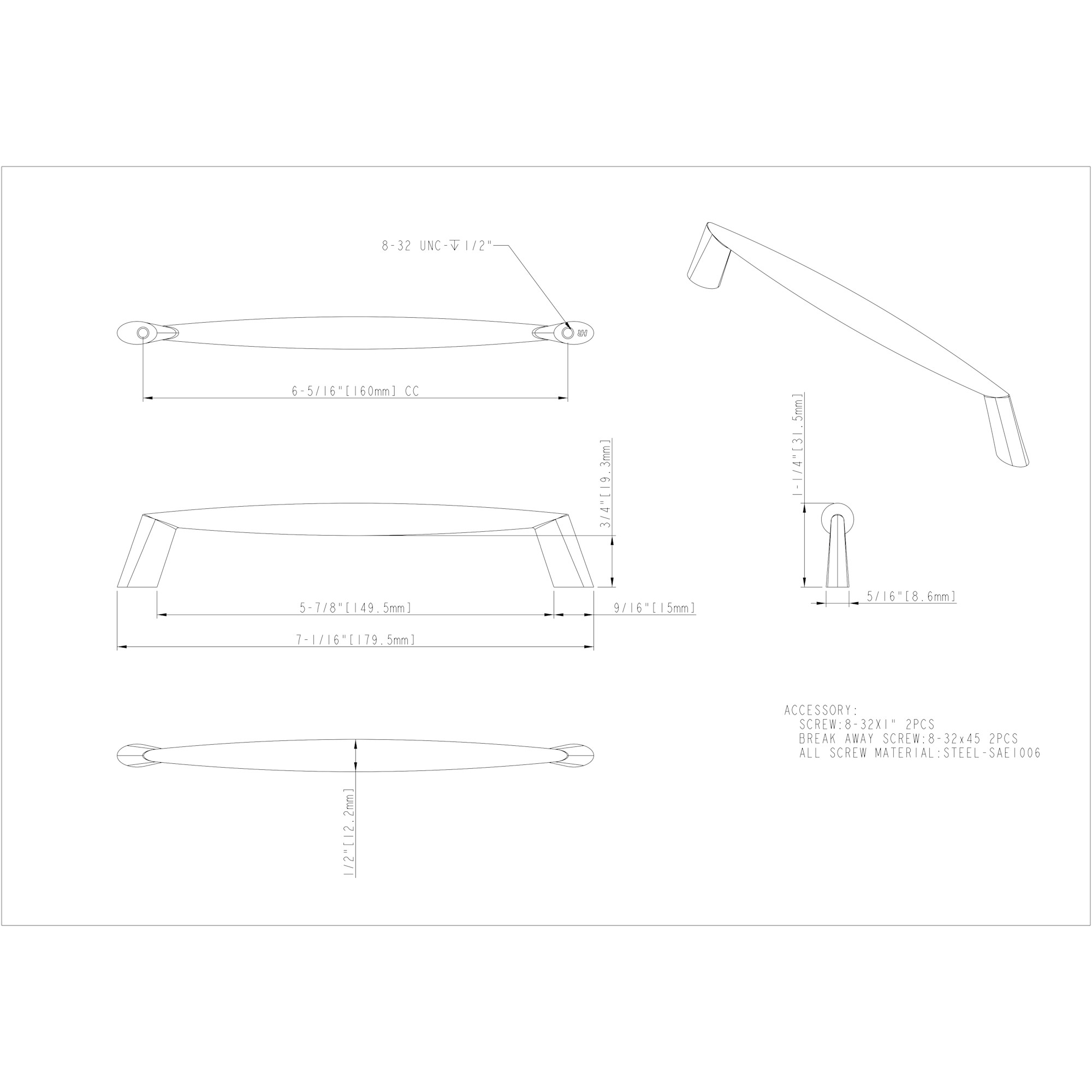 Zachary Cabinet Pull - Image 3