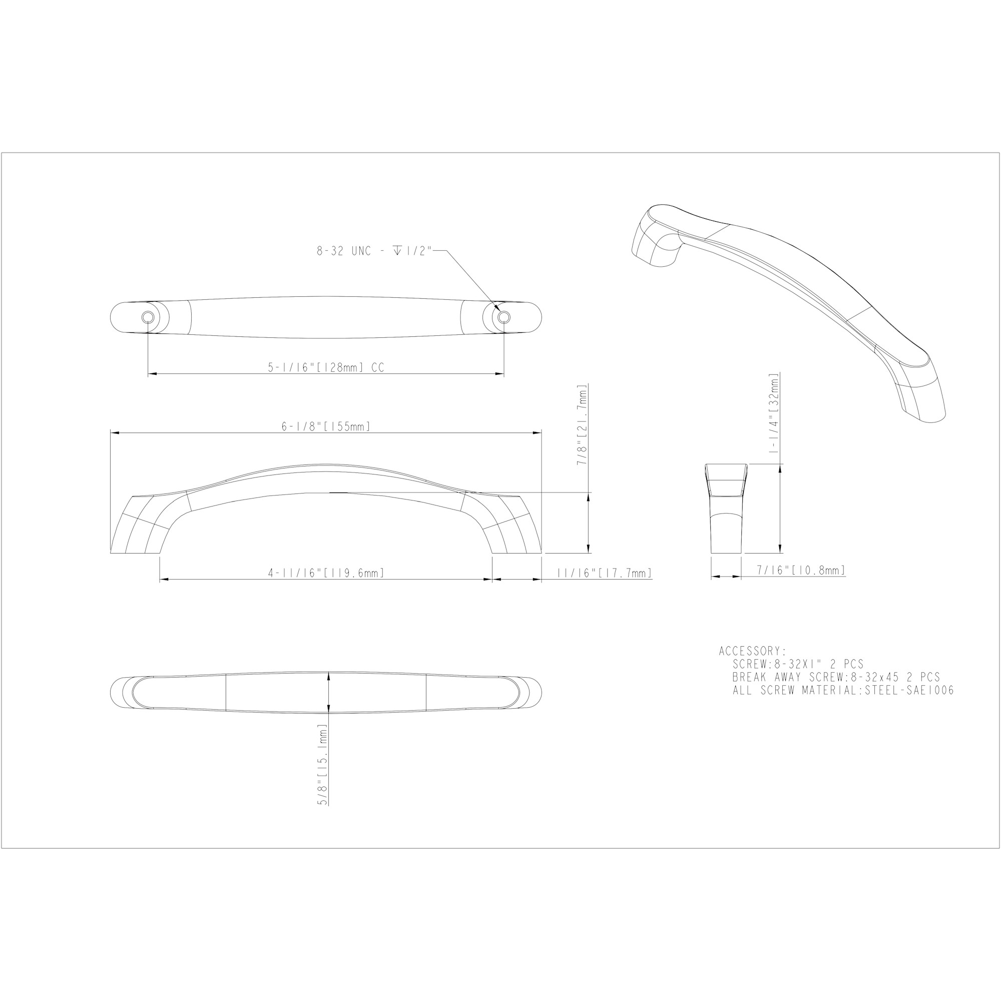 Aiden Cabinet Pull - Image 2