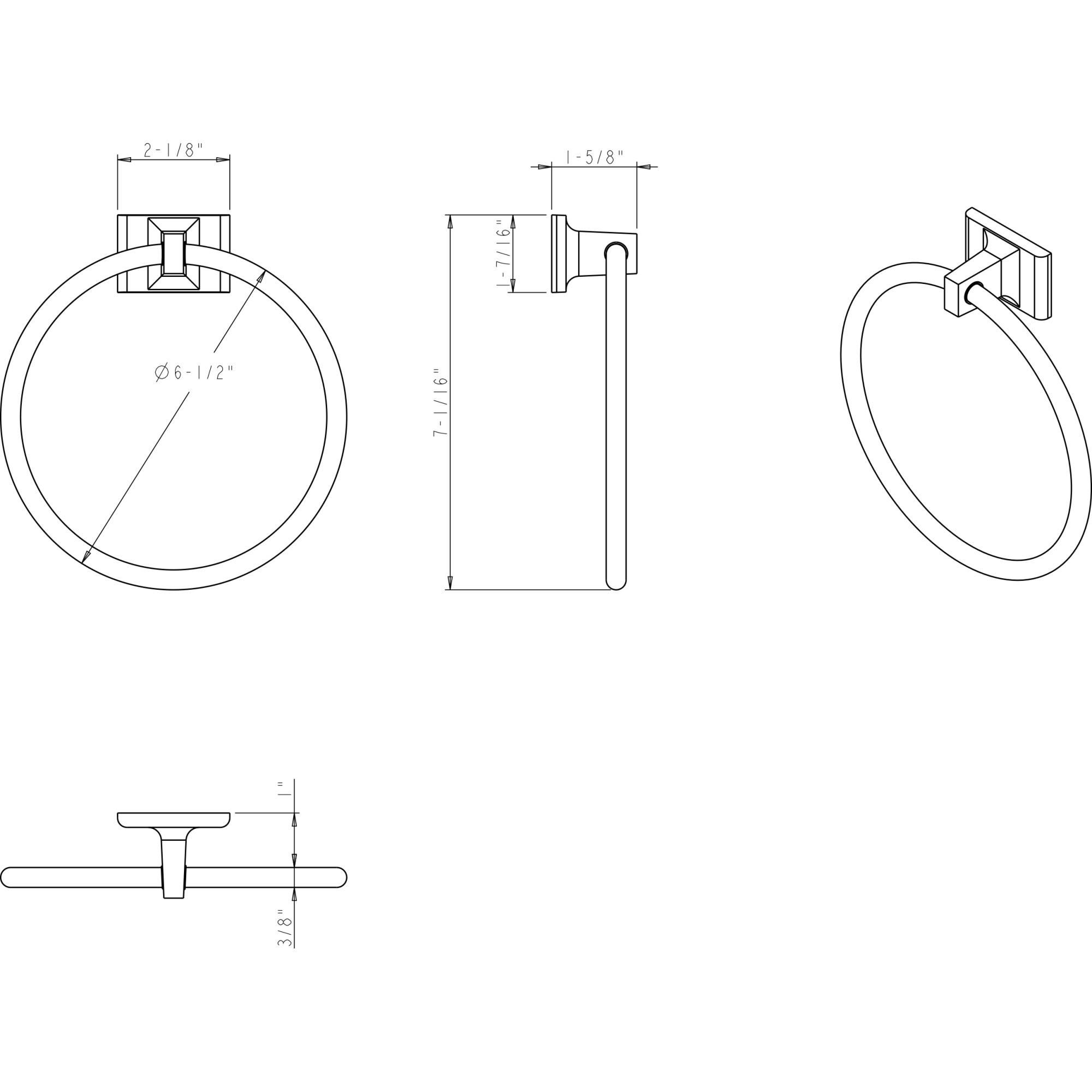 Bridgeport Towel Ring (BHE1-06) - Image 2