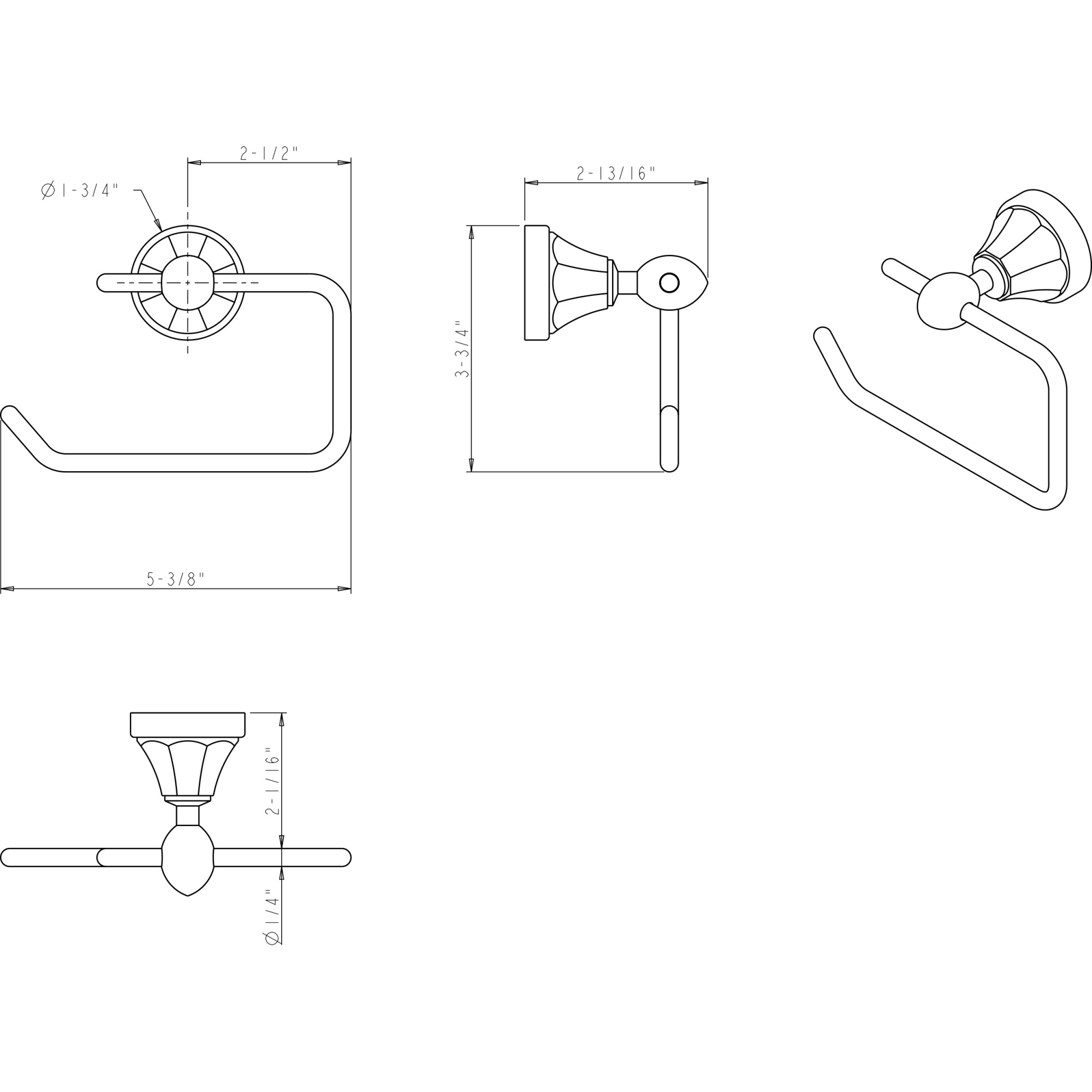 Newbury Paper Holder (BHE3-01) - Image 2