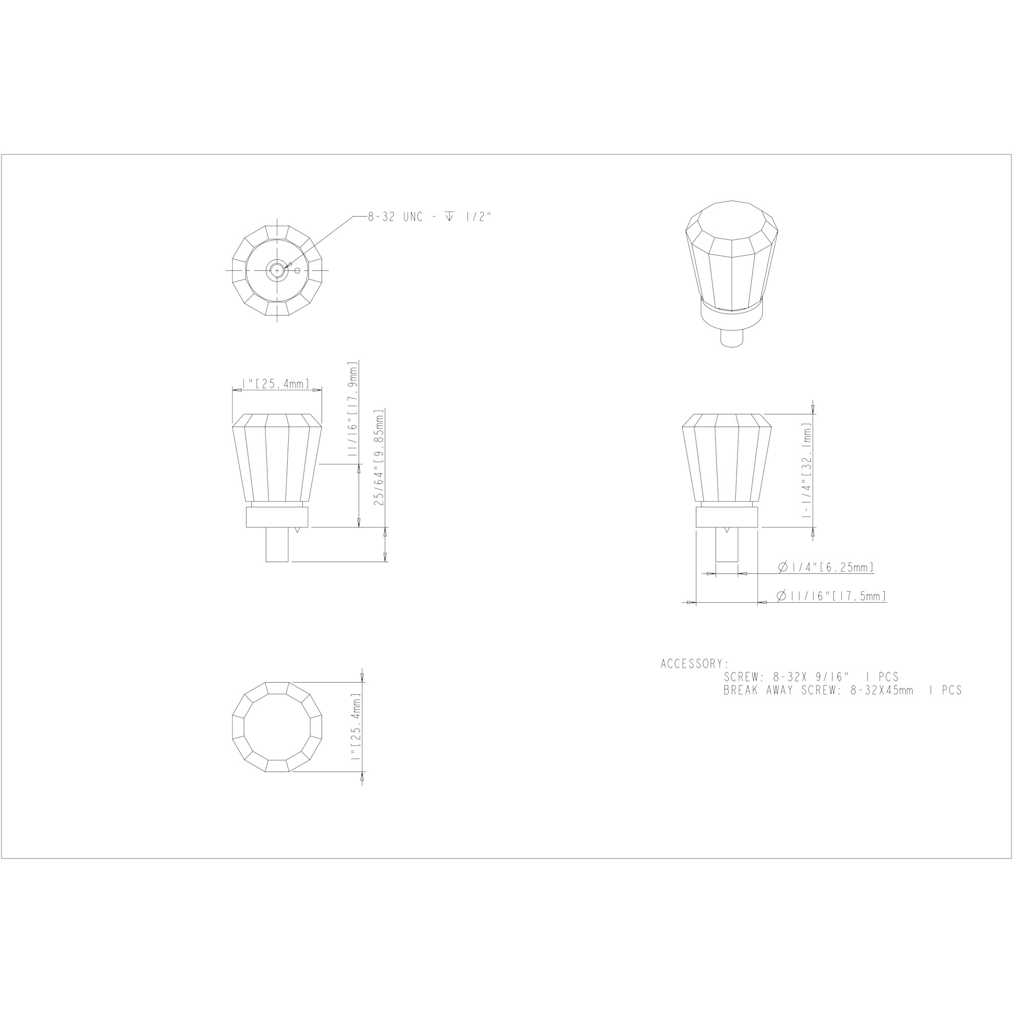 Harlow Cabinet Knob (G150)
