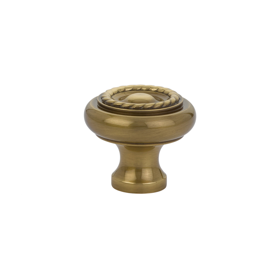 Traditional Cabinet Knob, Brass Rope - Image 24