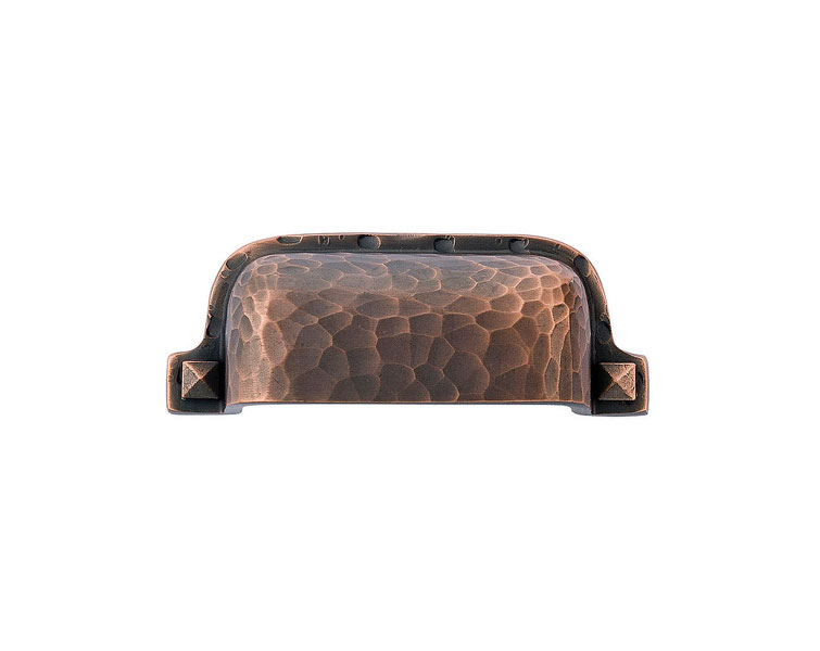 Arts & Crafts Hammered Bin Pull - Image 4