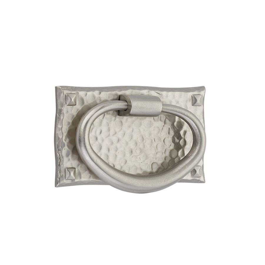 Arts & Crafts Hammered Oval Pull - Image 2