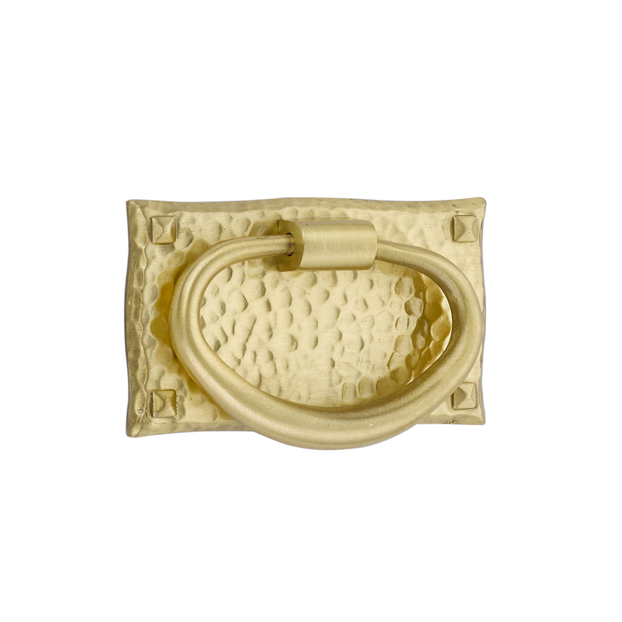 Arts & Crafts Hammered Oval Pull - Image 3